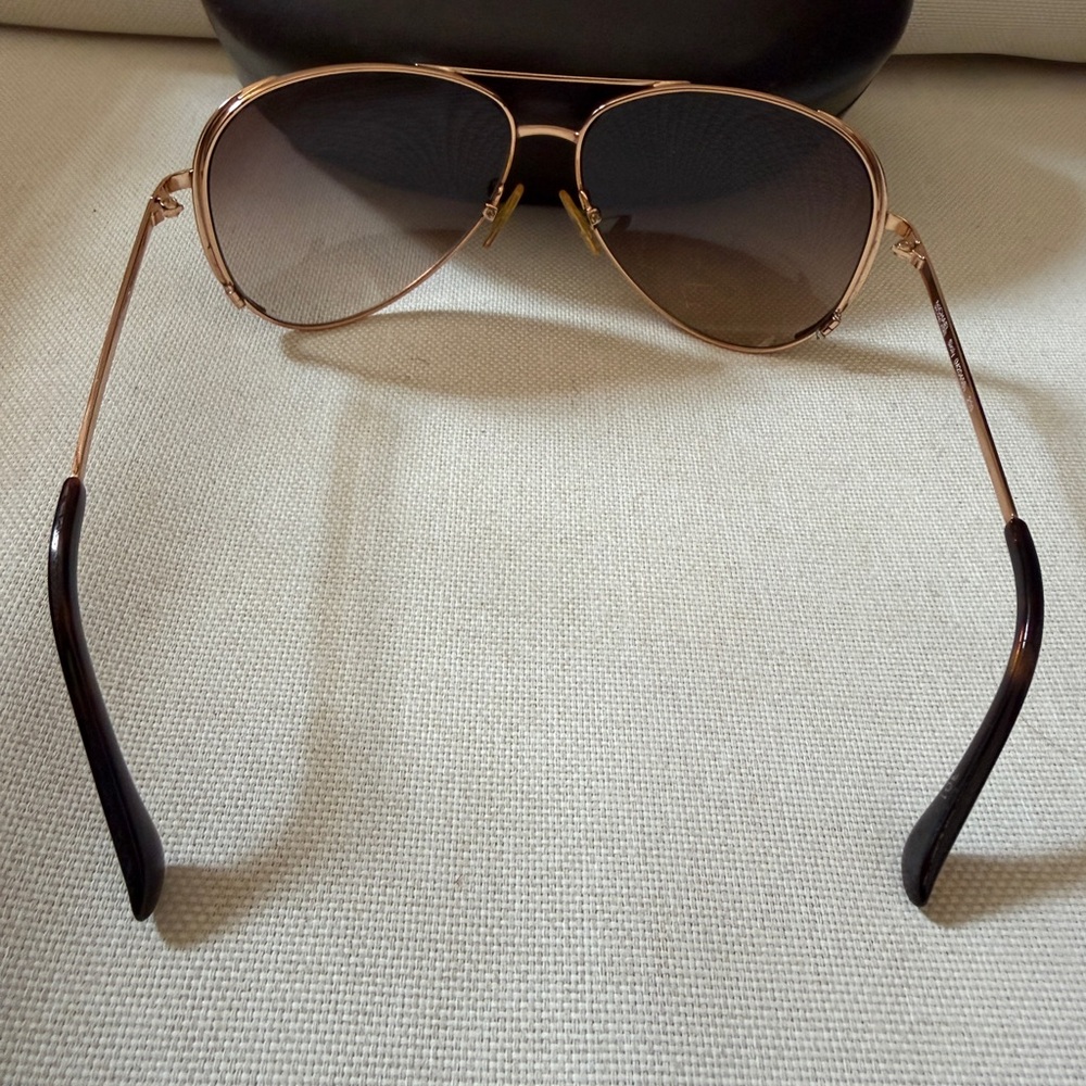 Michael Kors Rose Gold Aviator Sunglasses - Picture 5 of 9